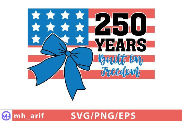 4th of July 250 Years Hand-drawn SVG PNG: A Designer's Asset