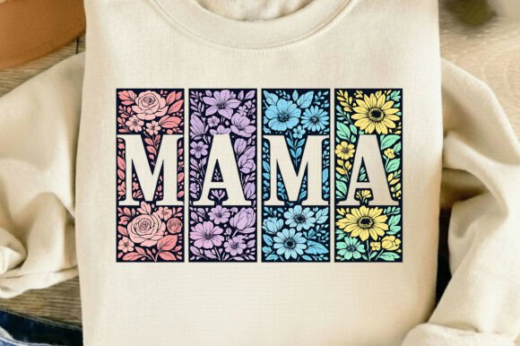Boho Floral Mama Design: A Premium Asset for Mother's Day Projects