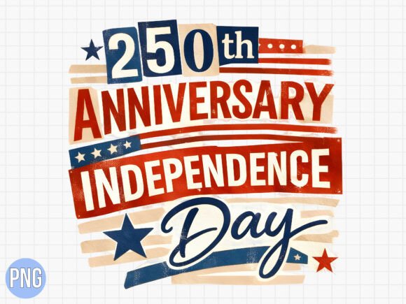 Celebrate with a 250th Independence Anniversary USA PNG