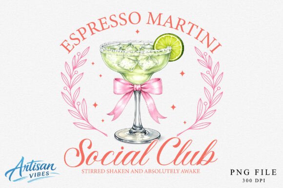 Espresso Martini Social Club PNG: Elevate Your Creative Projects