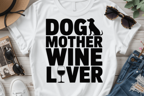 Funny Dog Mom Wine Quote SVG PNG: A Design Asset for Playful Branding