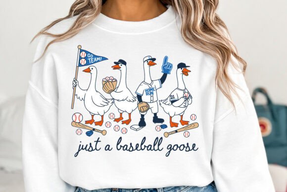 Just a Baseball Goose PNG: A Playful Design Asset