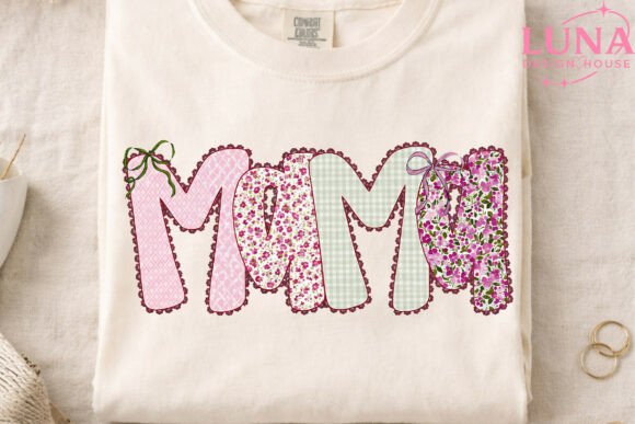 Mama Floral Faux Embroidery PNG: Elevate Your Creative Projects