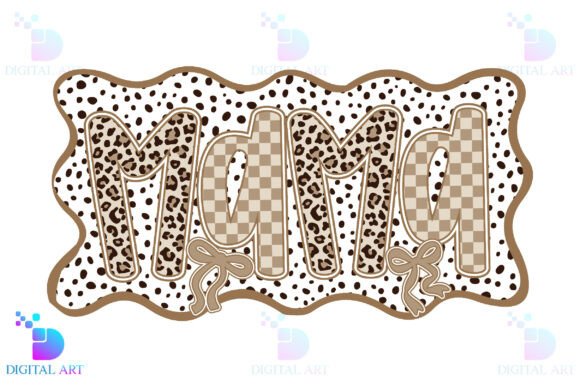 Mama Leopard Checkered PNG: A Modern Design Asset
