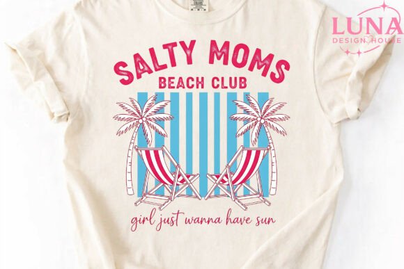 Salty Moms Beach Club Summer PNG: Elevate Your Creative Projects