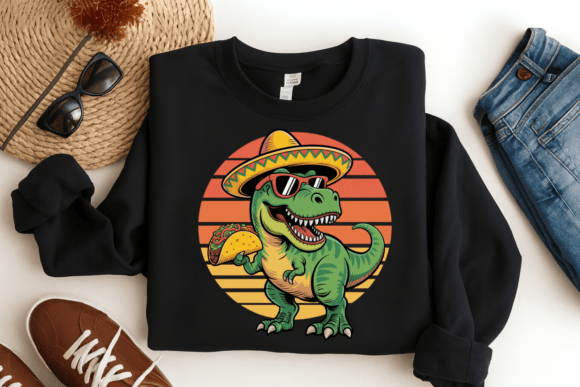 Taco Dinosaur PNG: A Fiesta of Fun in Graphic Design