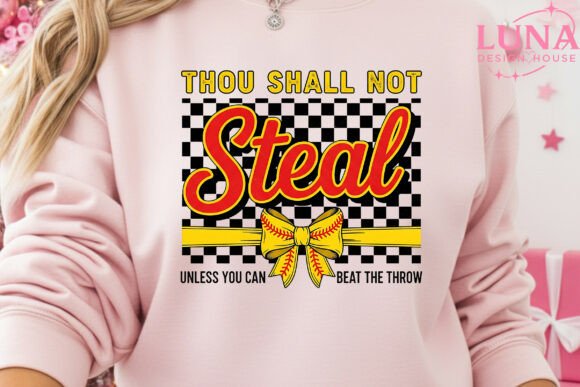 Thou Shall Not Steal Softball Png: A Designer's Asset