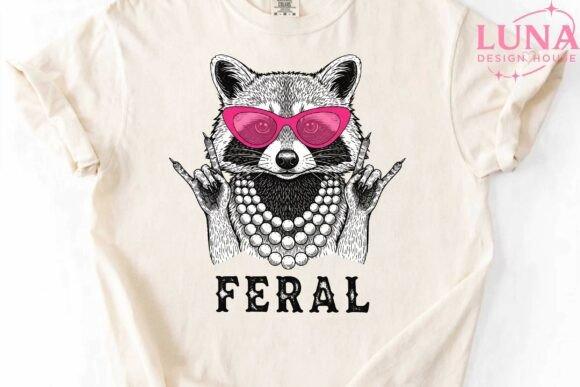 Unleash Wild Creativity with a Feral Raccoon Graphic
