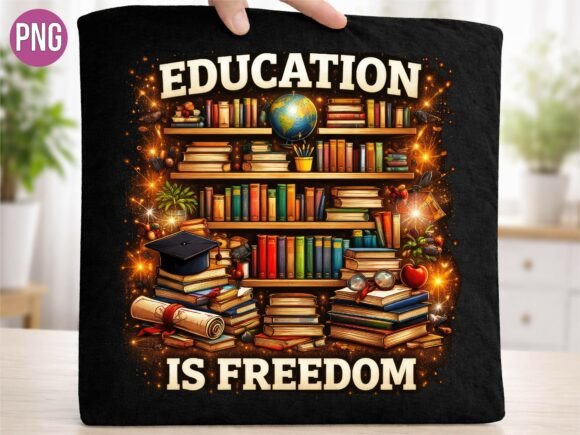 Unlocking Design Potential: The Education is Freedom Teacher Book PNG