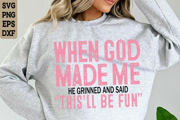 When God Made Me SVG: Christian Design Assets